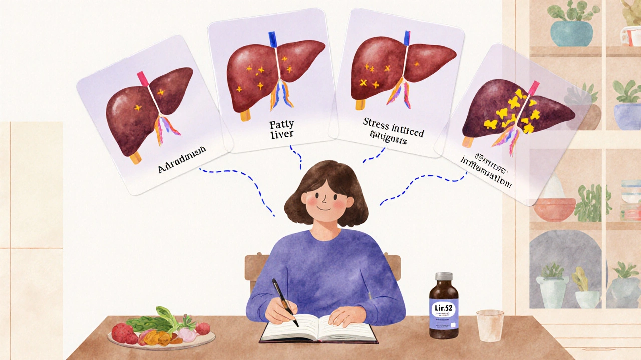 食事日記とサプリを手にした人物と体の状態のオーバーレイ