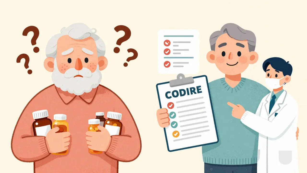 混乱していた薬の管理が、専用記録で整理された様子。