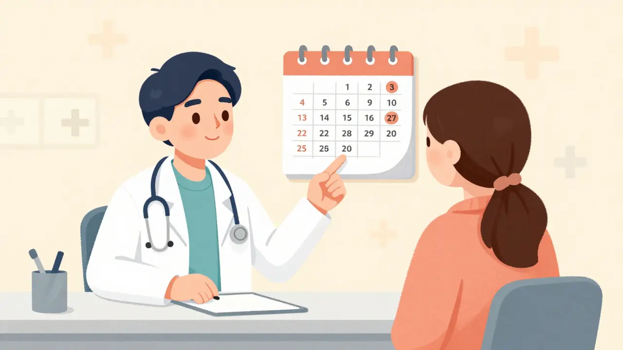 医師と患者が90日処方を相談するシーン