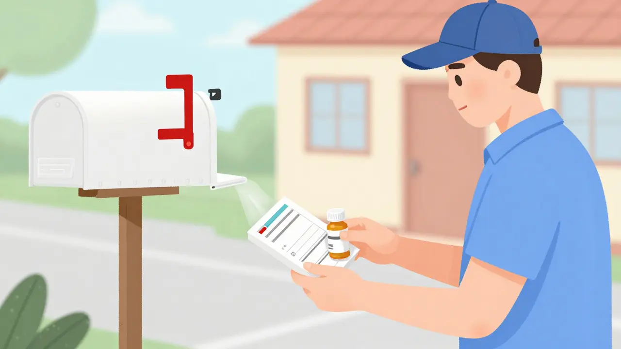 自宅に届く90日処方の郵便配達