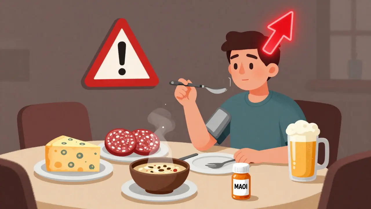 MAO阻害薬とチラミン：避けるべき食品リスト